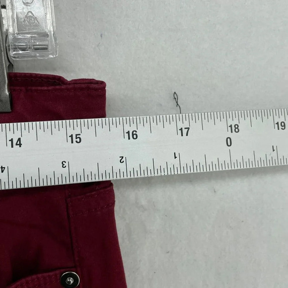 Banana Republic Skinny Pants Womens Sz 28 Burgundy Regular Mid-Rise Slim Stretch - Picture 3 of 12